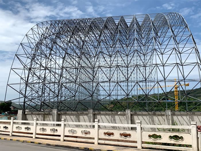 大冶山寨矿储煤棚网架